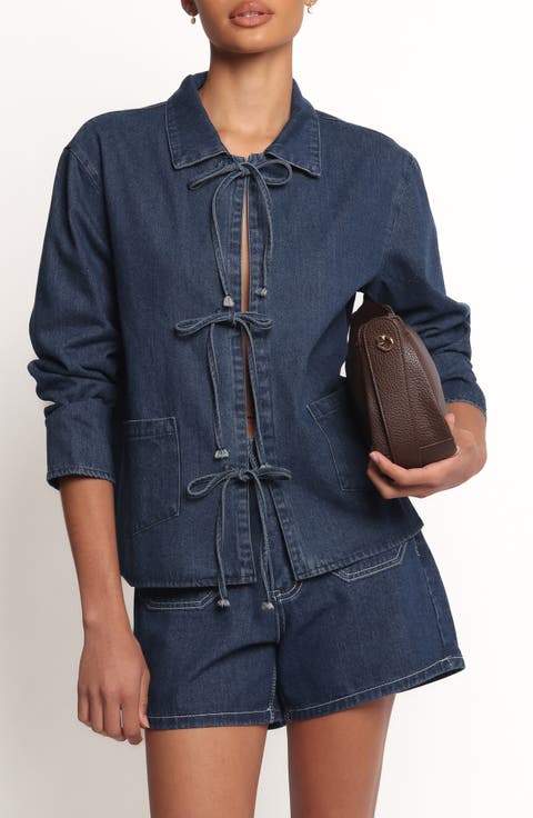 Avon Bow Front Denim Shacket