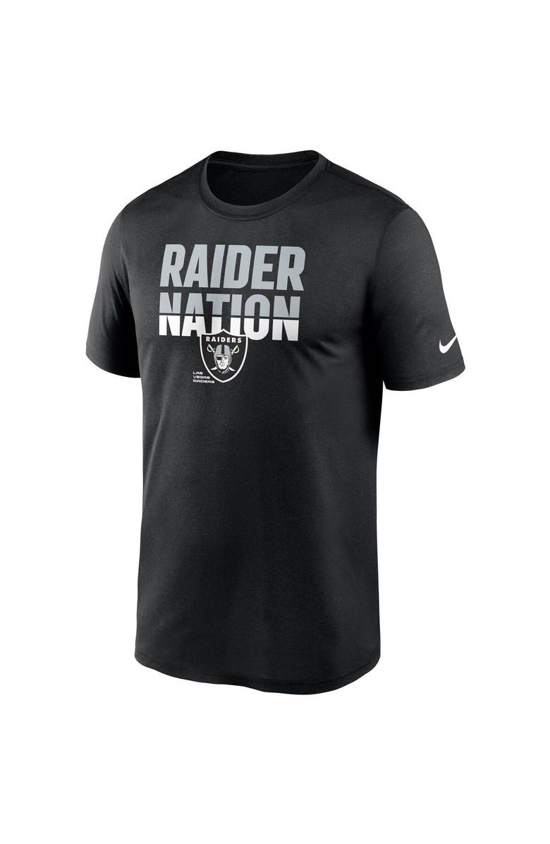 Nike Men's Nike Black Las Vegas Raiders Legend Local Phrase Performance T-Shirt, Alternate, color,