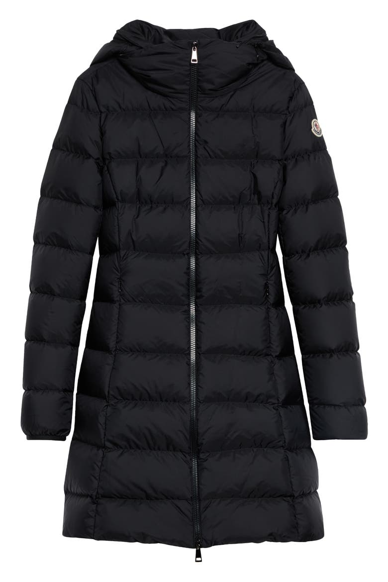 Gie Long Down Coat, Alternate, color, BLACK