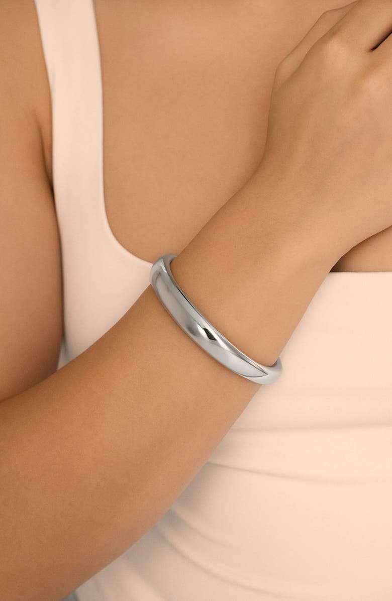 Ettika Dreamy Dome Bangle, Alternate, color, Silver