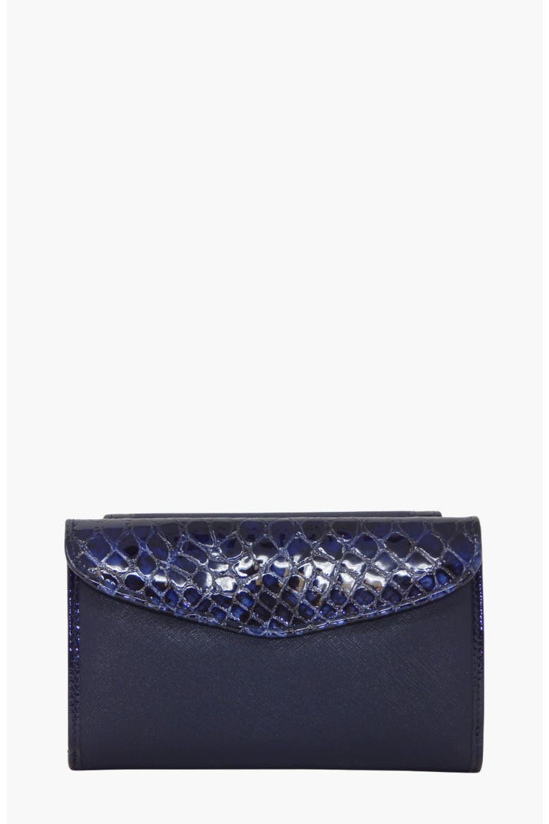 Grace Wallet 206, Alternate, color, Navy / Beige