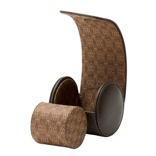 Wolf Earth Single Watch Roll In Coffee