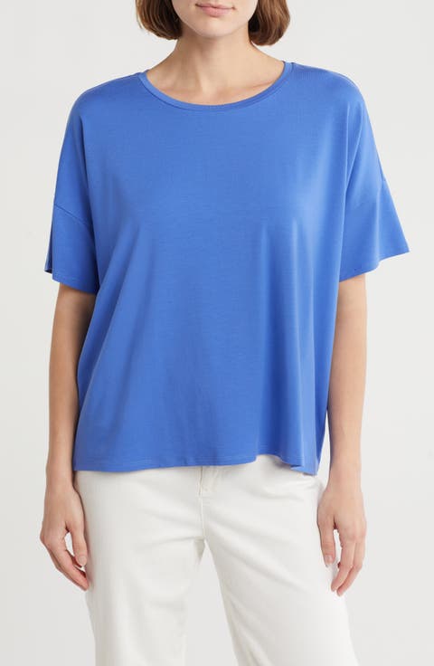 Bateau Neck Boxy T-Shirt