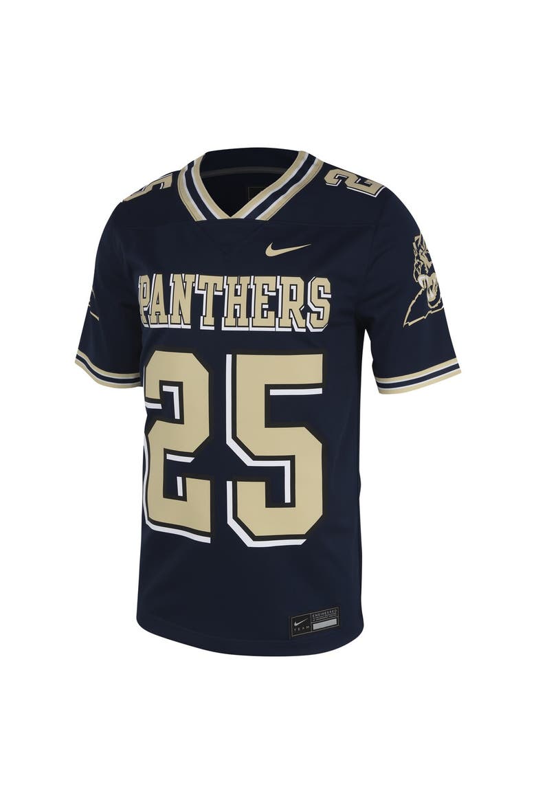 Men's Nike Darrelle Revis Navy Pitt Panthers Replica Untouchable Jersey, Alternate, color, Navy