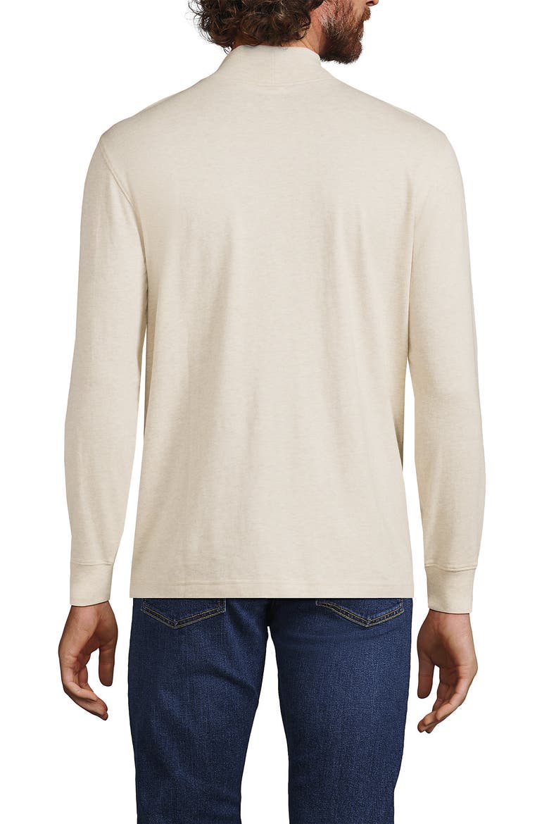 Super-T Mock Turtleneck, Alternate, color, Flax Heather