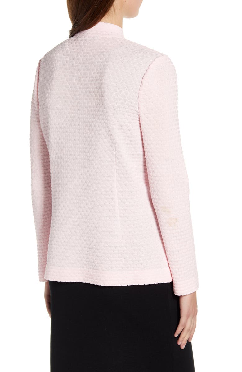 Ming Wang Embroidered Jacquard Knit Jacket, Alternate, color,