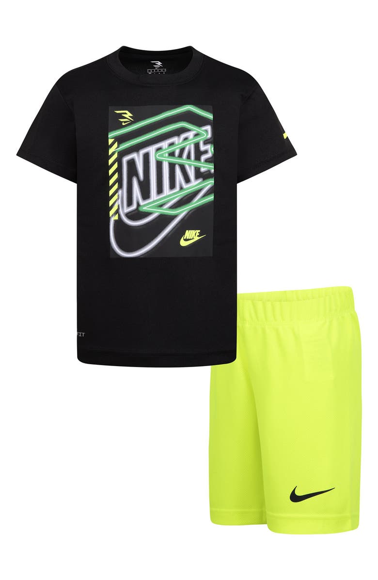 3 Brand Kids' Go Time Short Sleeve Shirt & Mesh Shorts Set, Alternate, color,