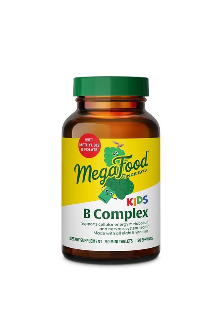 Kids Vitamin B Complex with Zinc, Lemon Balm & L Theanine, Vegetarian, 90 Mini Tablets, Main, color, None
