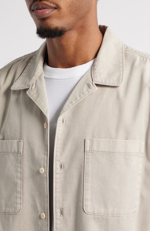 Bp. Short Sleeve Mechanic Shirt In Grey Owl