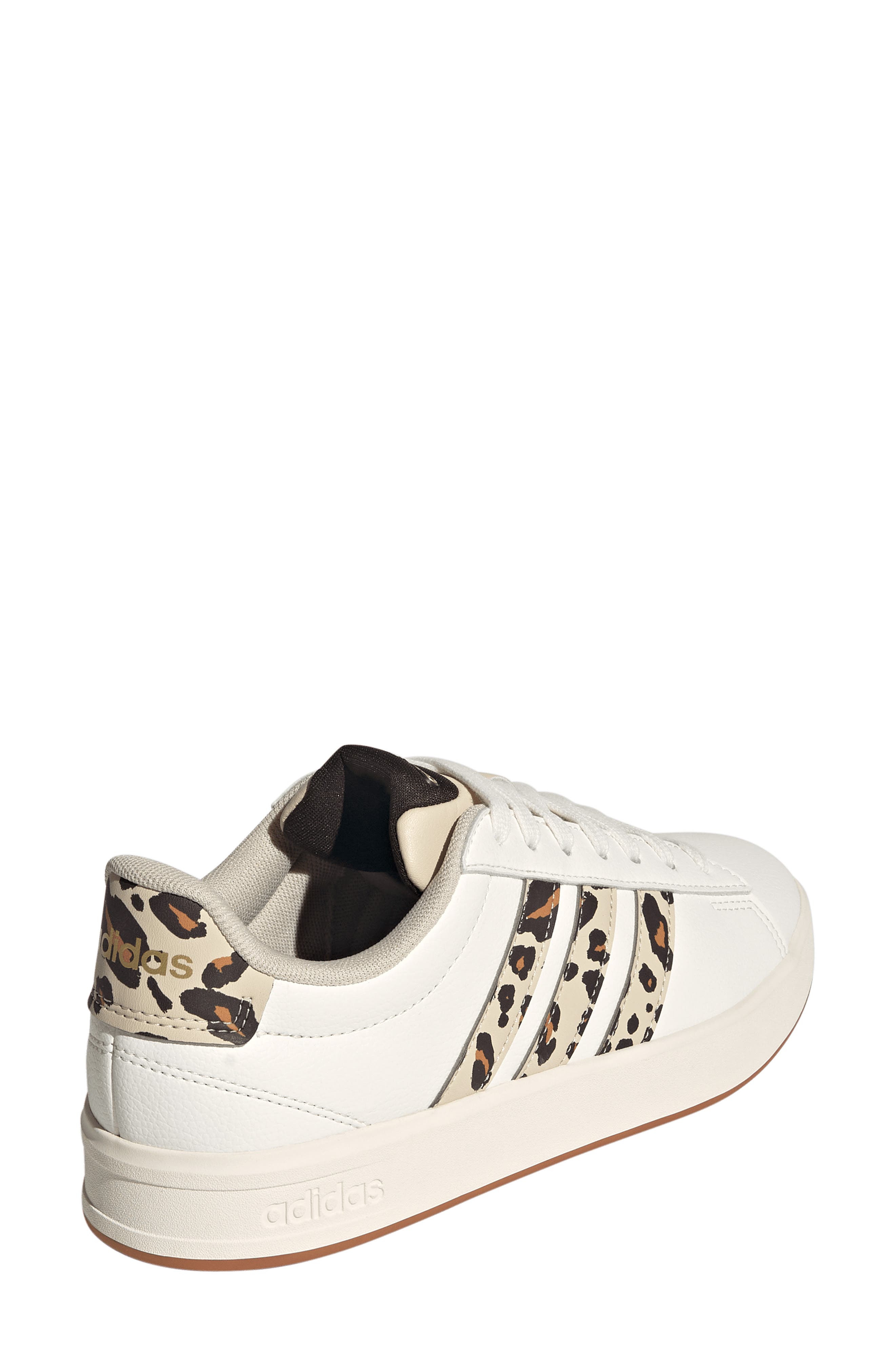 adidas Grand Court 3.0 Sneaker, Alternate, color, Crystal Linen/ Coffee/ Gold