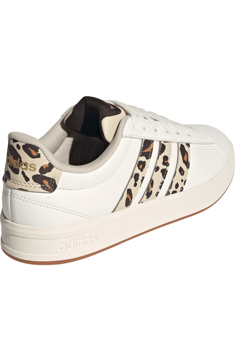 adidas Grand Court 3.0 Sneaker, Alternate, color, Crystal Linen/ Coffee/ Gold