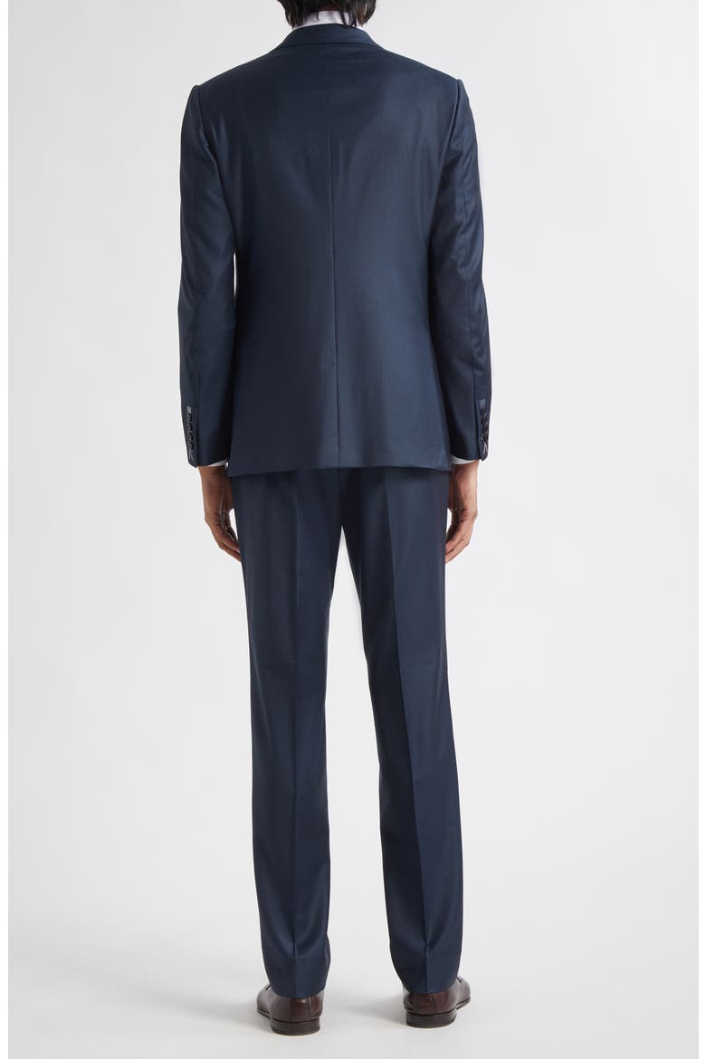 Regular Fit Navy Glen Check Trofeo Wool Suit, Alternate, color, BLUE NAVY CHECK