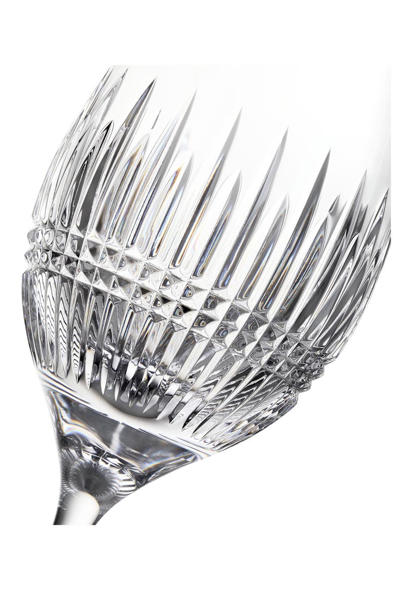 Lismore Diamond Essence Set of 2 Crystal White Wine Glasses, Alternate, color, CLEAR