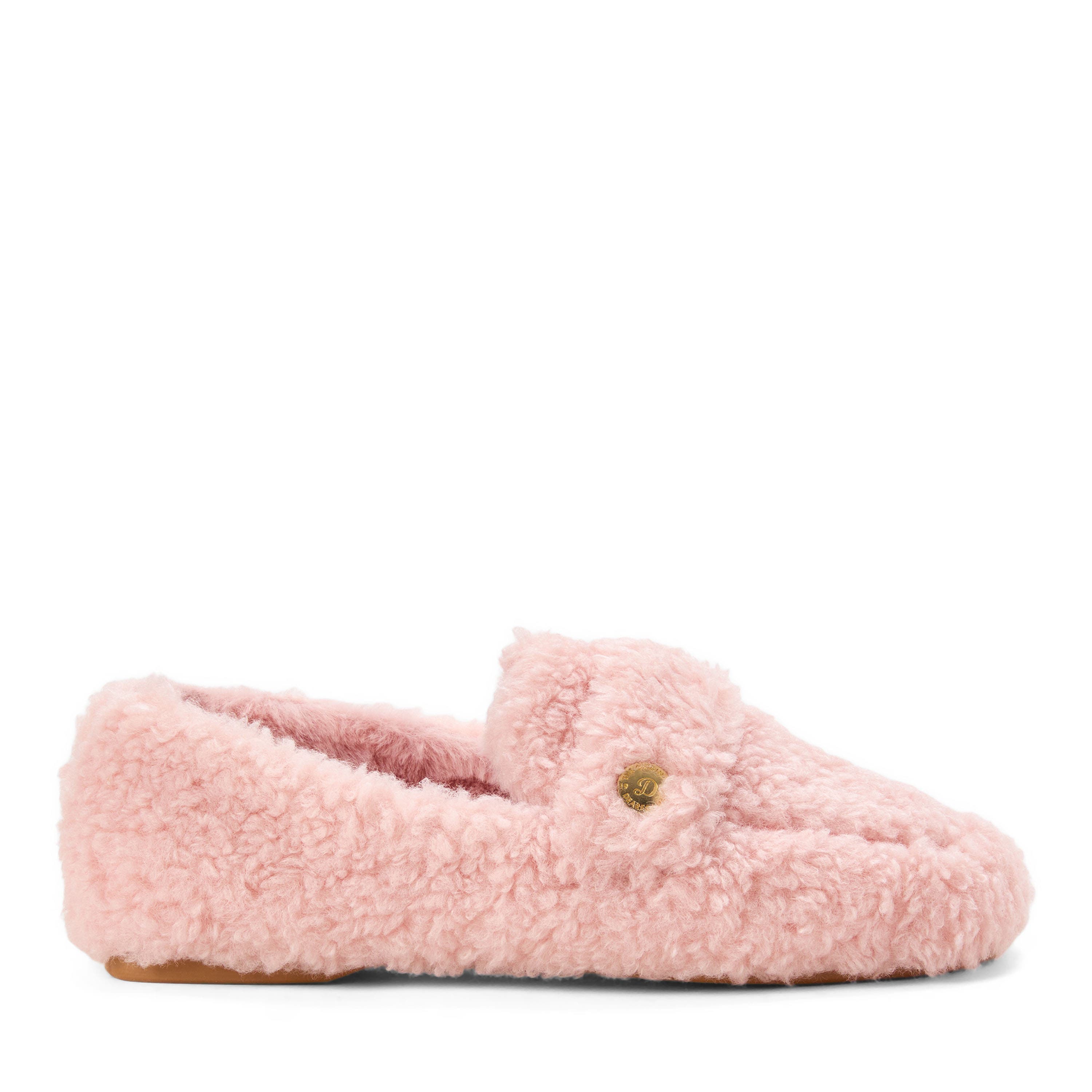 Madeline Luxe Teddy Loafer Slipper, Alternate, color, PALE MAUVE