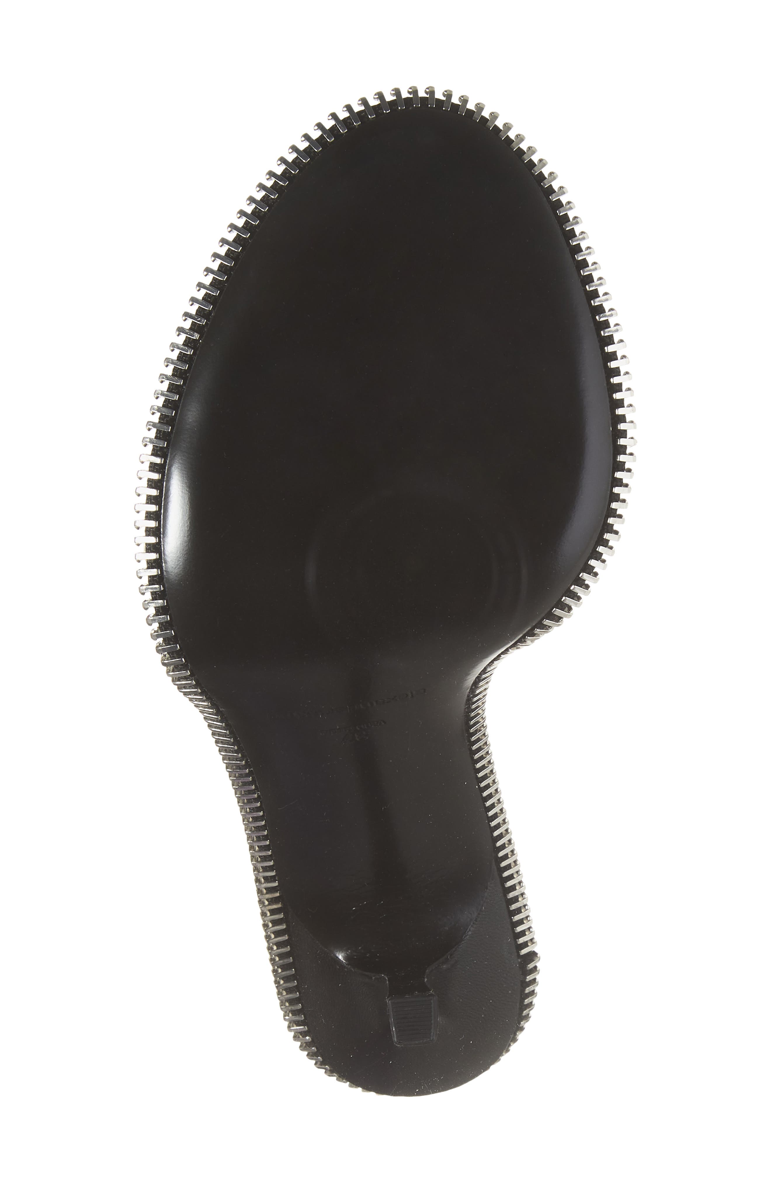 Nova Zip Slingback Sandal, Alternate, color, BLACK