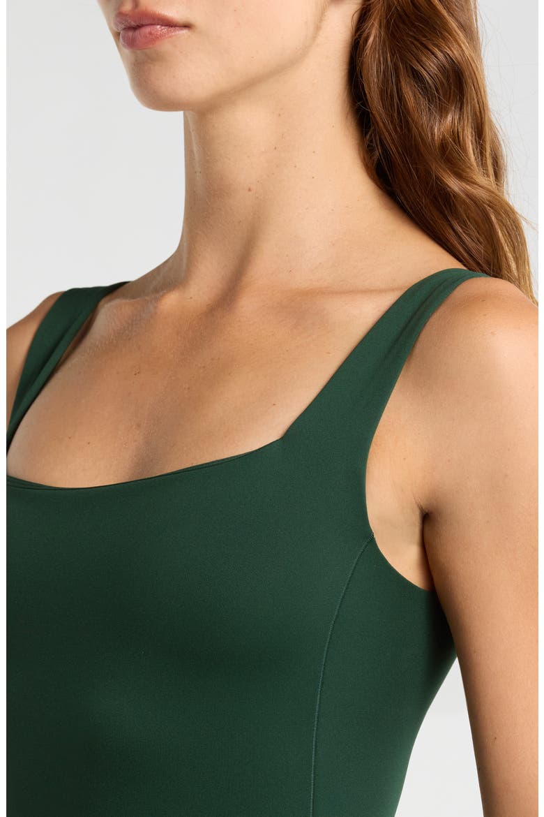 Streamline One-Piece Swimsuit, Alternate, color, PALM GREEN