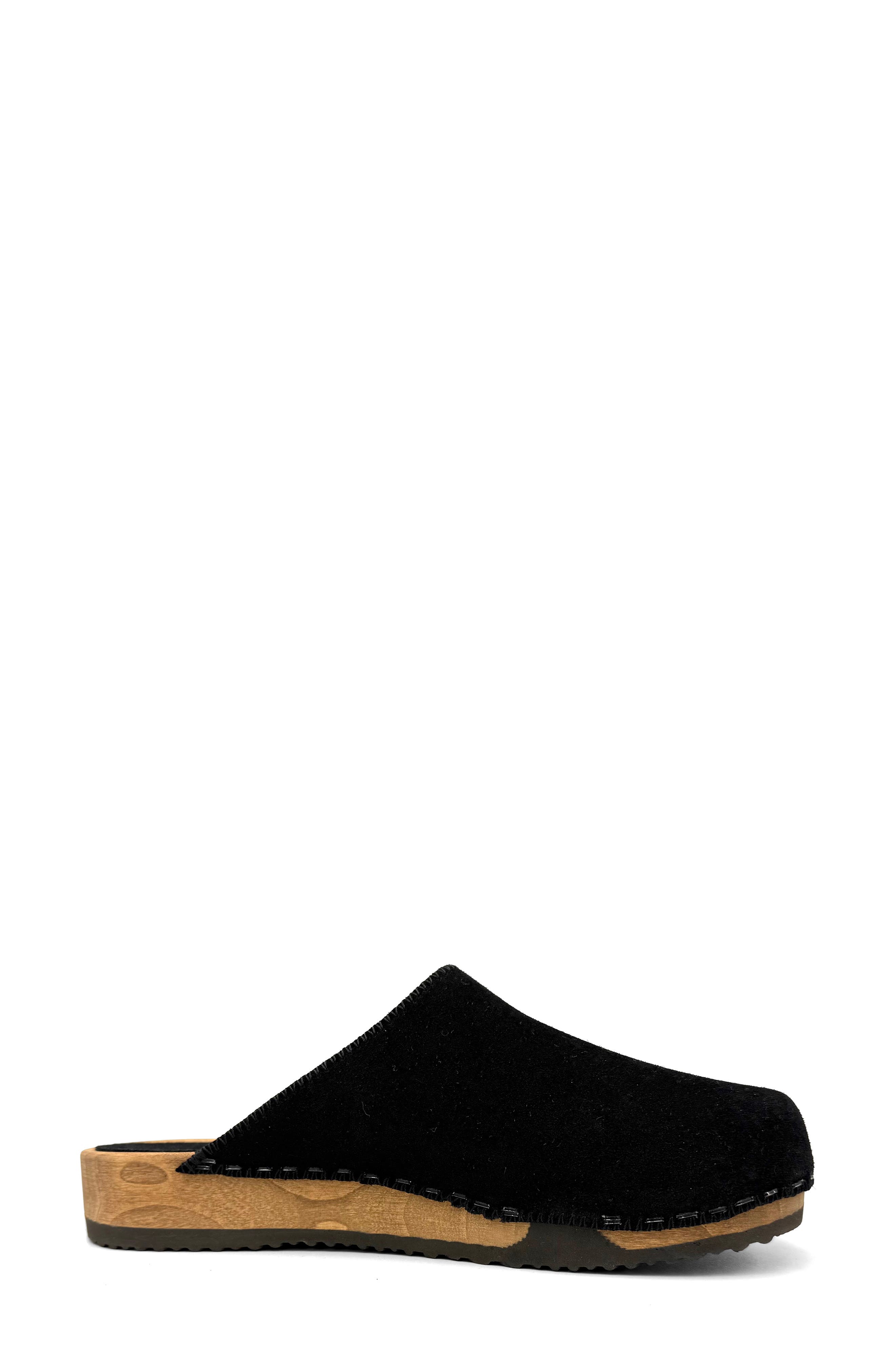 KUNSTEN Ella Suede Clogs, Alternate, color, Black