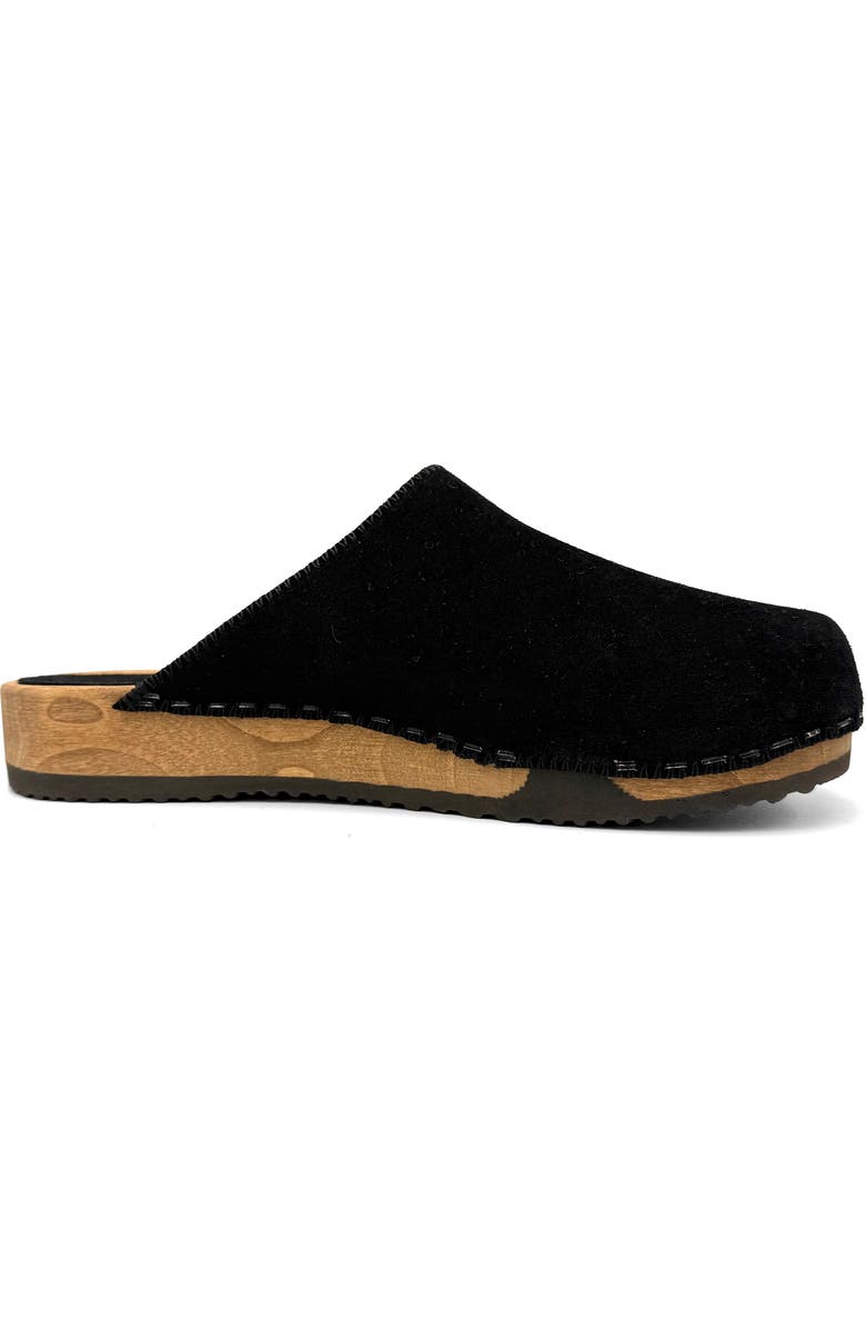 KUNSTEN Ella Suede Clogs, Alternate, color, Black