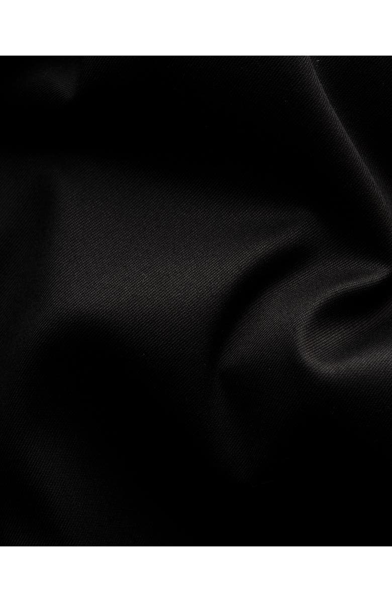 Eton Contemporary Fit Twill Fly Front Dress Shirt, Alternate, color, Black