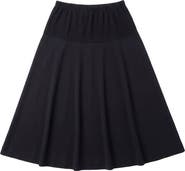 Touche Eclat Ponte Stretch Flared Midi Skirt
