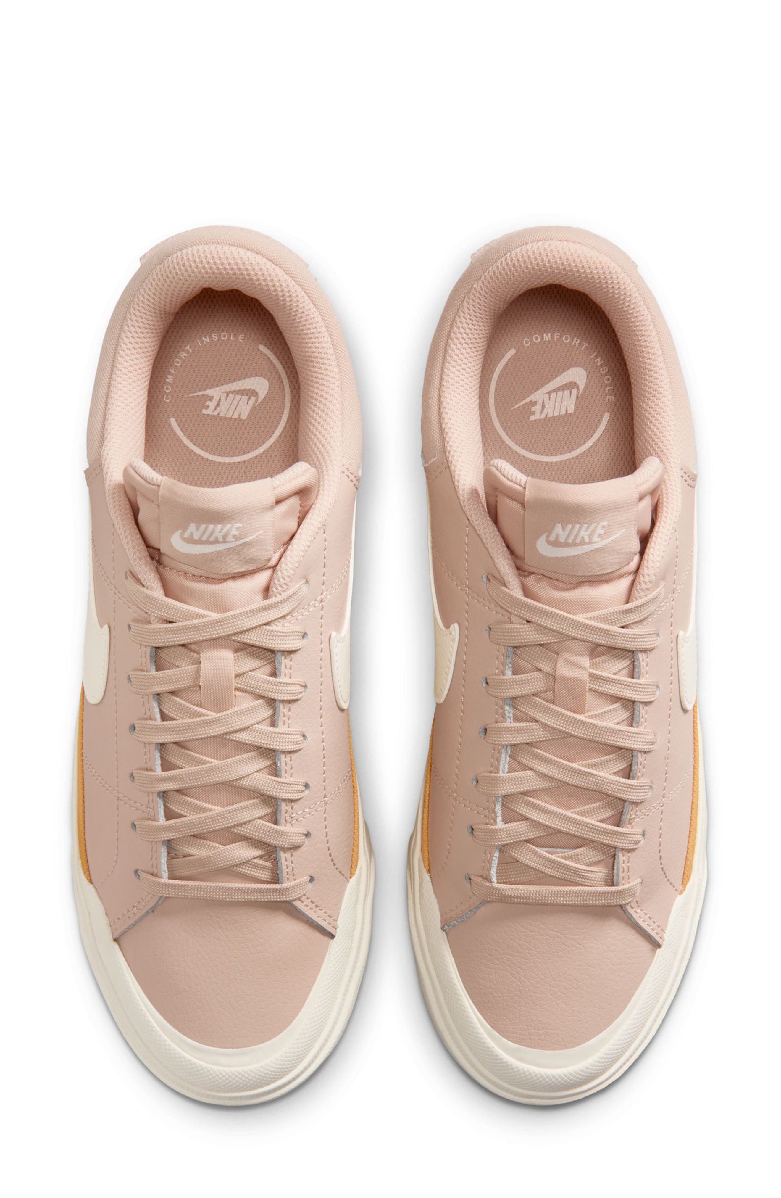 Court Legacy Lift Platform Sneaker, Alternate, color, SHIMMER/ CHALK/ IVORY-POLLEN