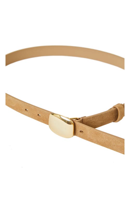 B-low The Belt Jacob Suede Belt In Sable Gold