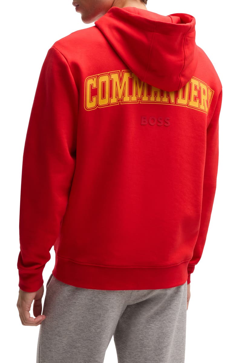 BOSS x NFL Woodson Graphic Hoodie, Alternate, color, Washington Commanders