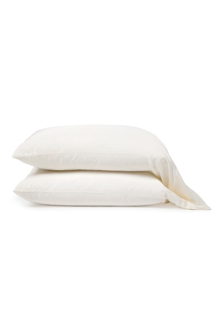 Set of 2 Sateen Pillowcases, Main, color, IVORY
