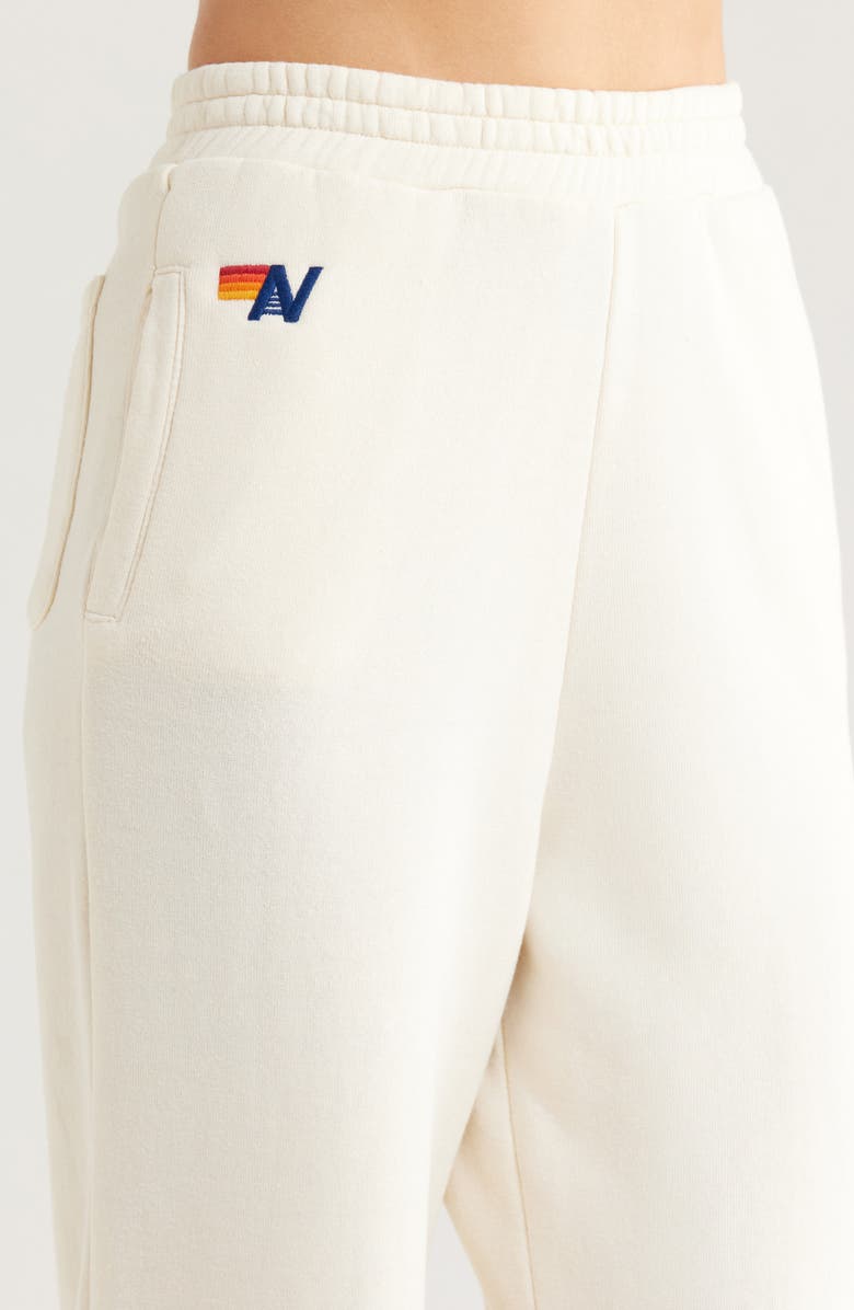 Aviator Nation Wide Leg Pocket Sweatpants, Alternate, color, Vintage White
