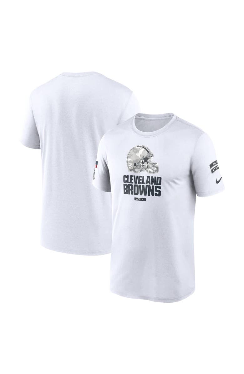 Nike Men's Nike White Cleveland Browns 2024 Salute To Service Legend Performance T-Shirt, Main, color, White