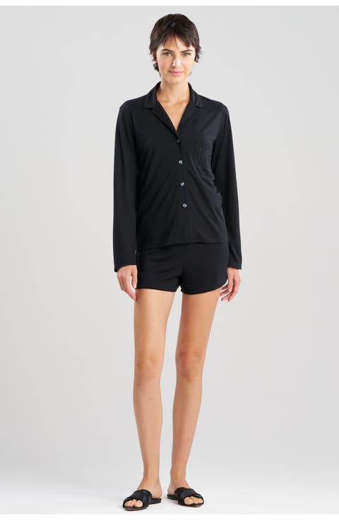 Embroidery  Shangri La Notch Short PJ Set