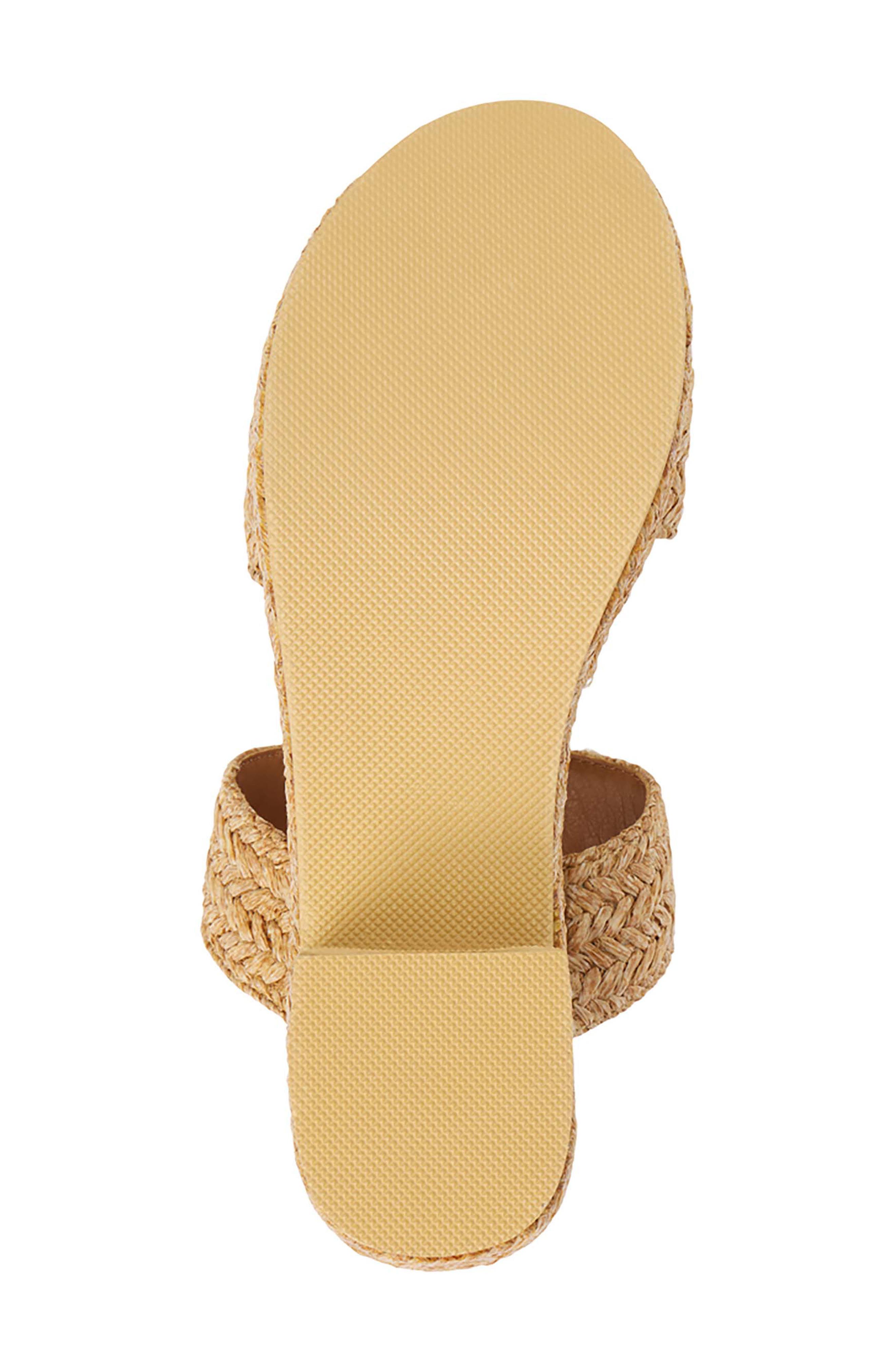 Ocean Ave Espadrille Platform Slide Sandal, Alternate, color, CAMEL