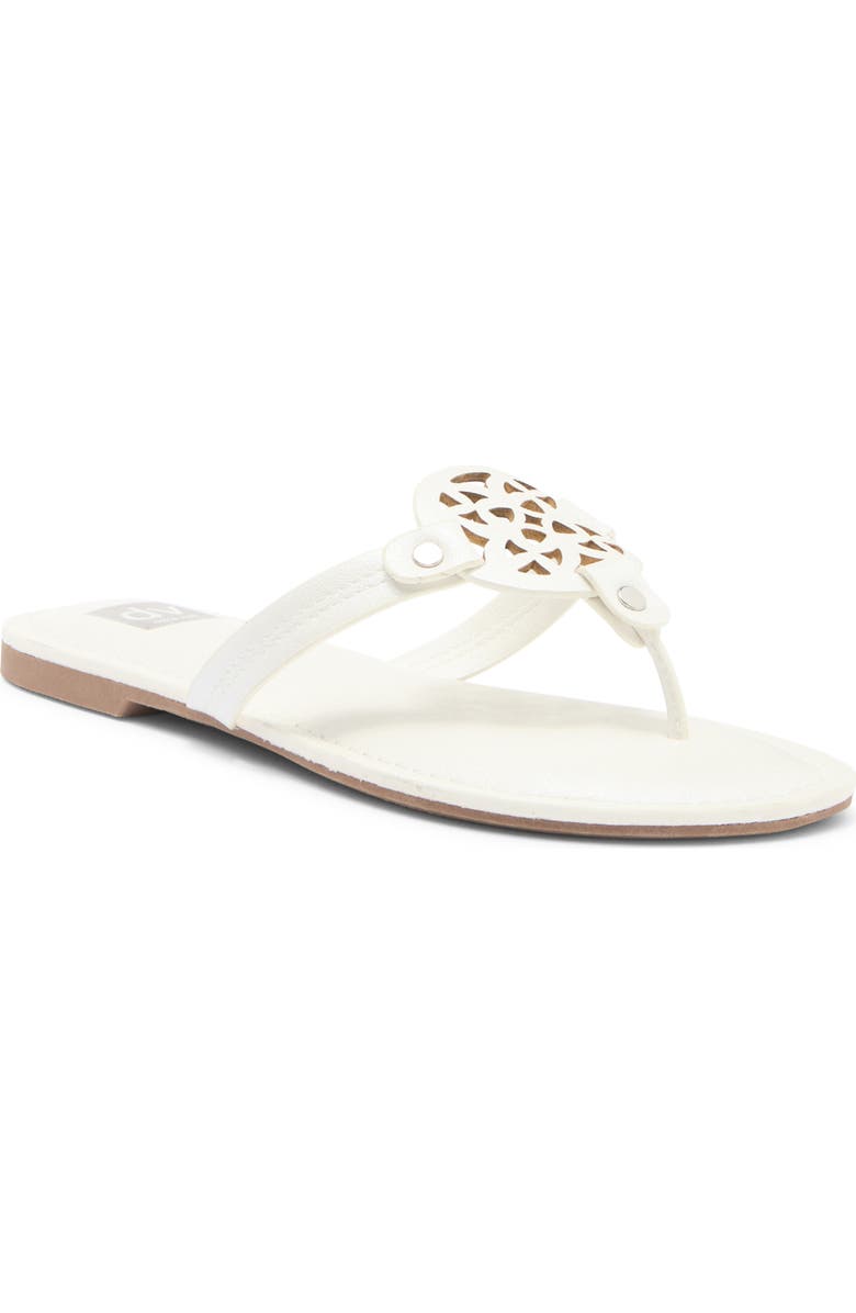 DV by Dolce Vita DV DOLCE VITA Cotta Thong Sandal, Main, color, White Shiny