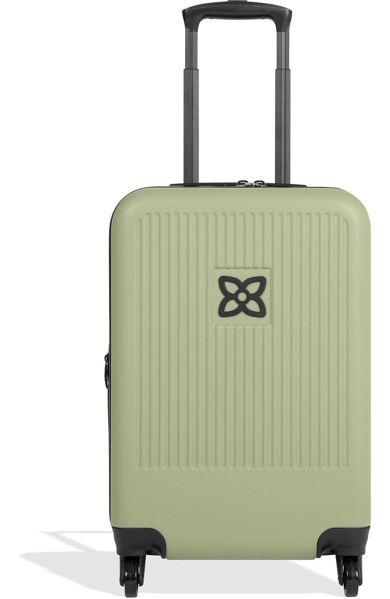 Sherpani Soleil 2 Piece Set, Anti Theft Convertible Backpack & Meridian 22 Inch Carry On, Alternate, color, Carbon/Sage