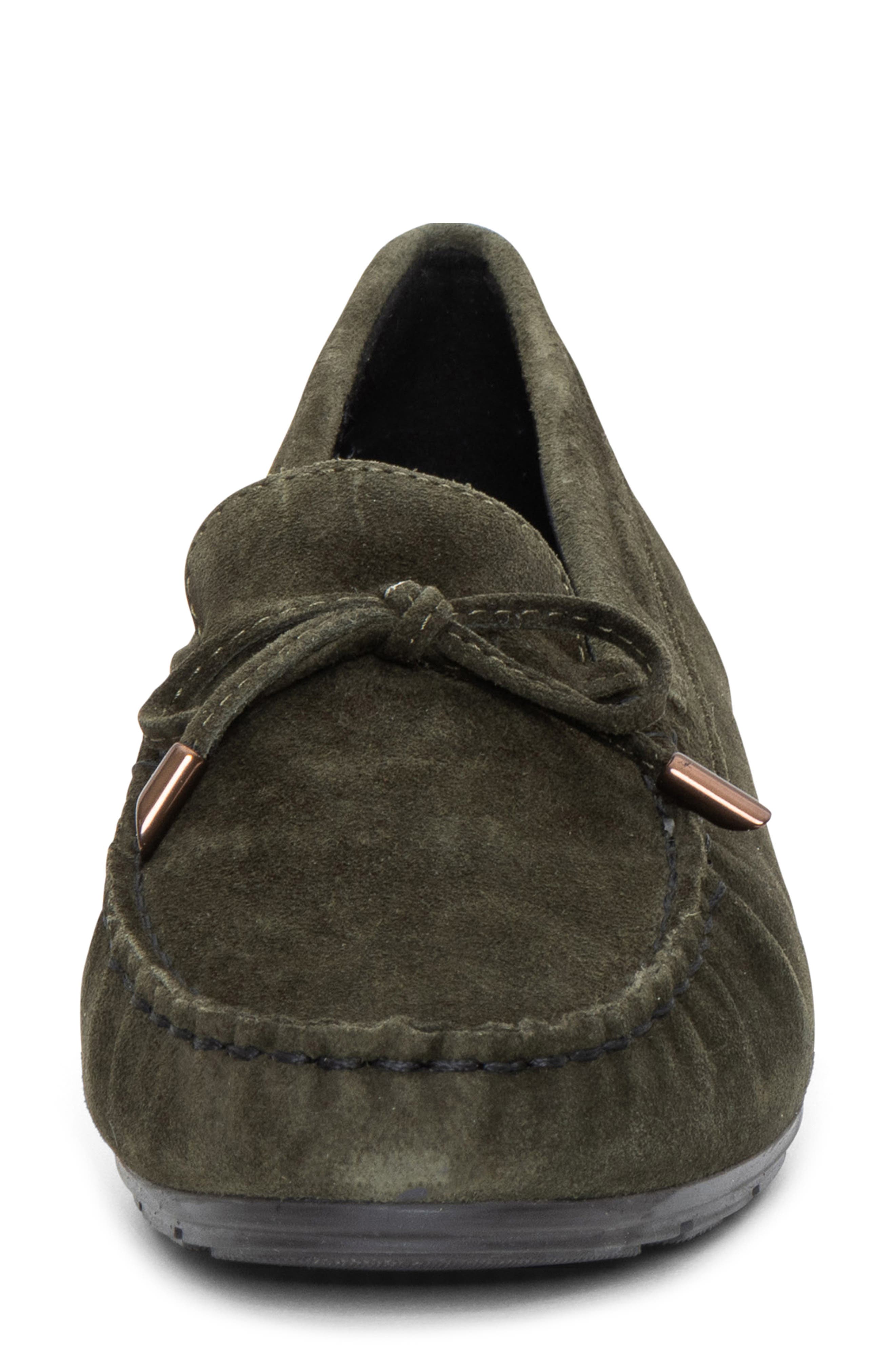 Amarillo Leather Driving Shoe, Alternate, color, FOREST