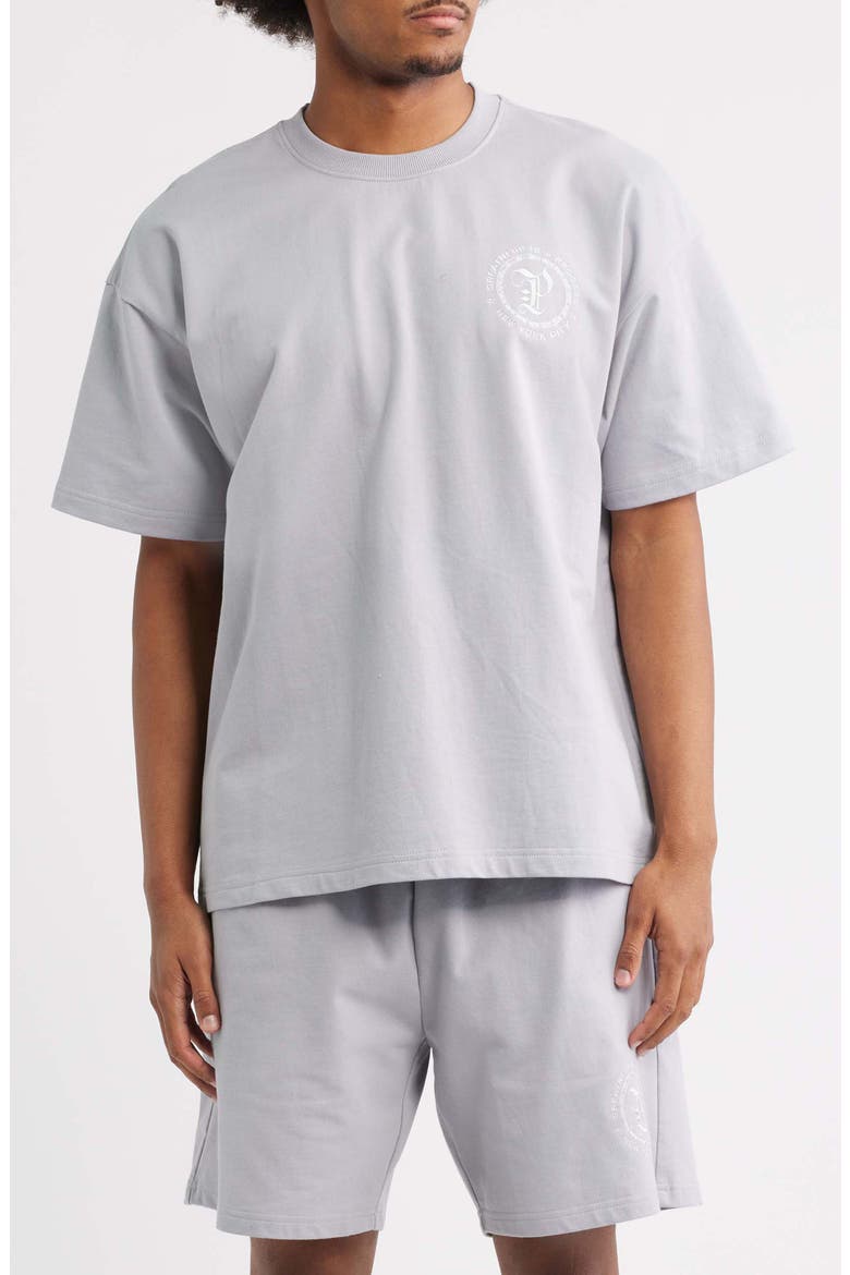 Planest Terry Washed Graphic T-Shirt, Main, color, WASHED GREY