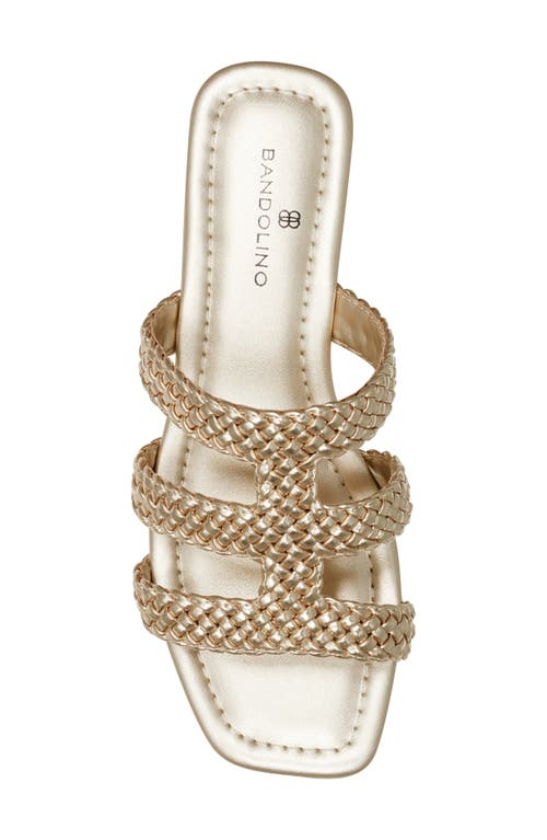Shop Bandolino Summer Slide Sandal In Gold