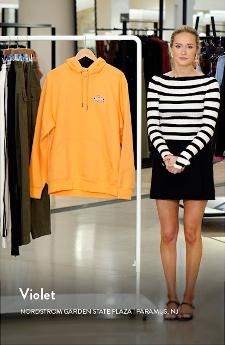 Embroidered Logo Fleece Hoodie, sales video thumbnail