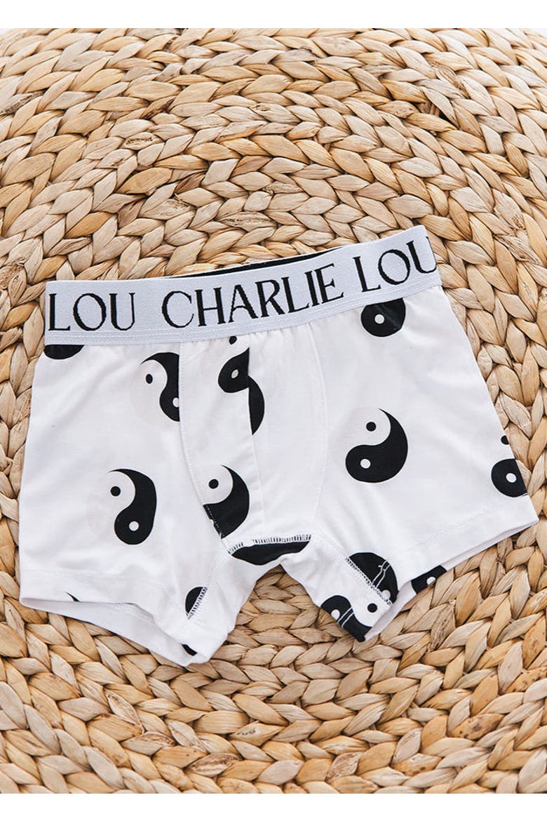 Yin & Yang Boxer Briefs, Alternate, color, White