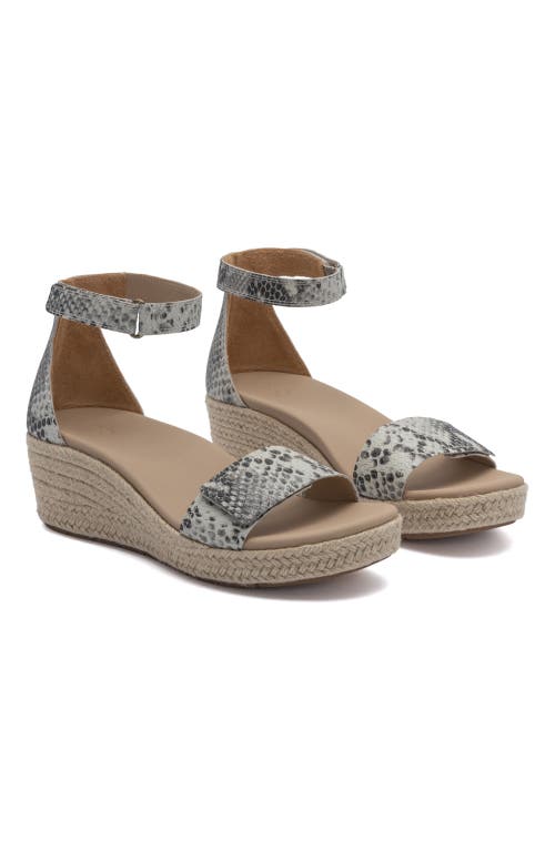 Abeo Riviera Ankle Sandal In Snake Print - Regular