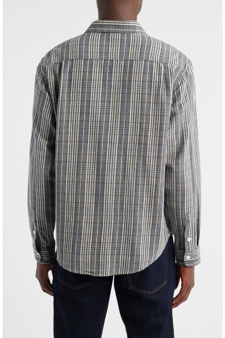 Foreman Classic Fit Plaid Flannel Button-Up Shirt, Alternate, color, GREY
