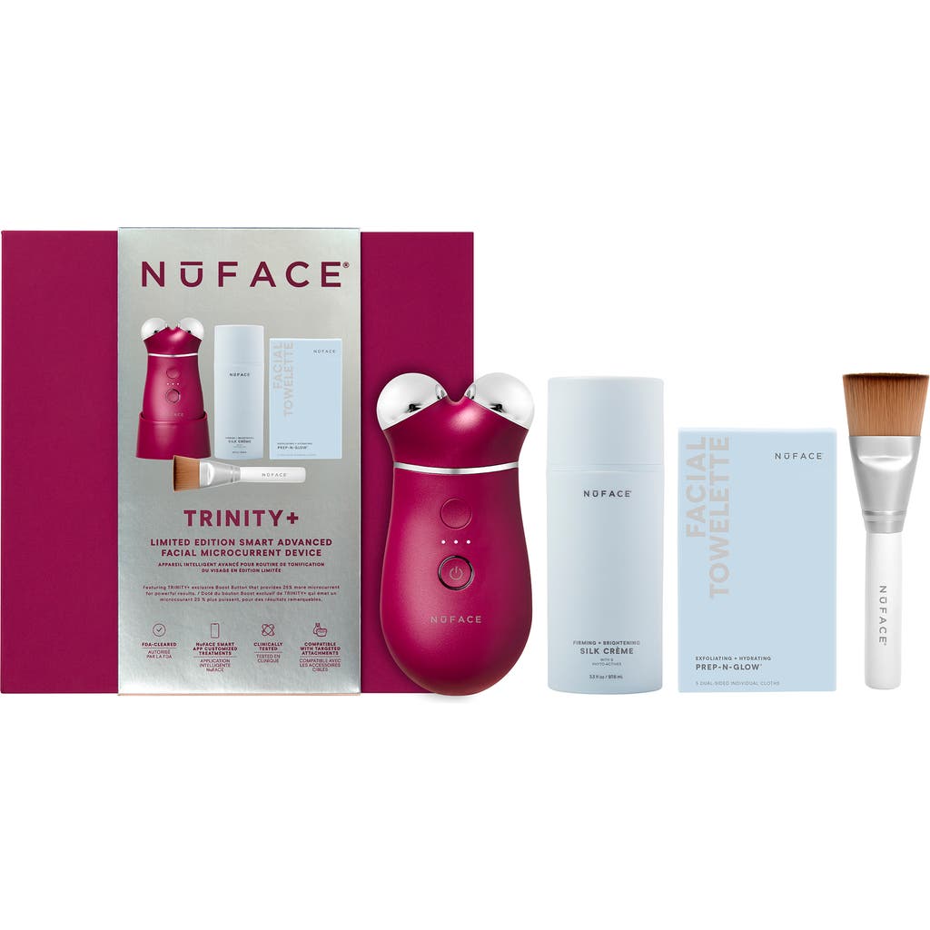 NuFACE® TRINITY+ Smart Advanced Facial Microcurrent Device Kit $502 Value in Velvet Rose  product