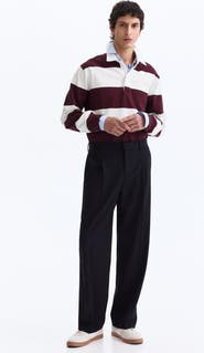 H&M Relaxed Fit Wool-blend Tailored Trousers