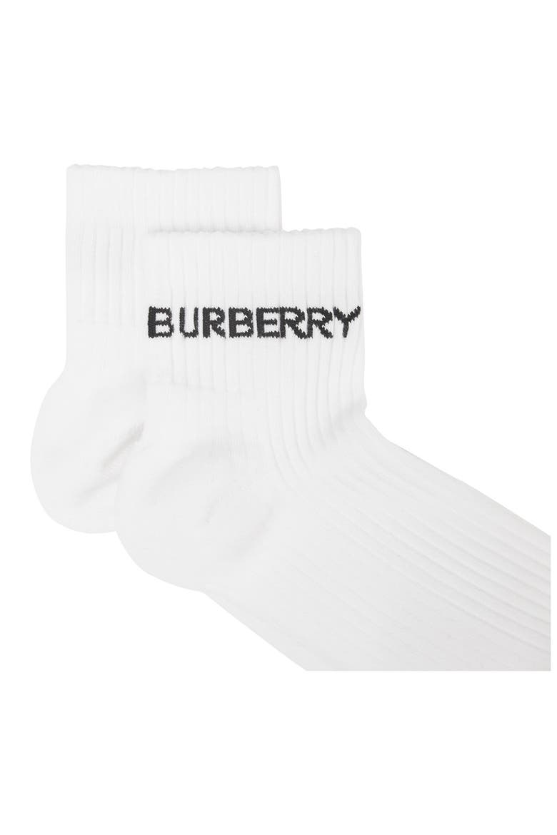 Logo Ankle Sports Socks, Alternate, color, WHITE