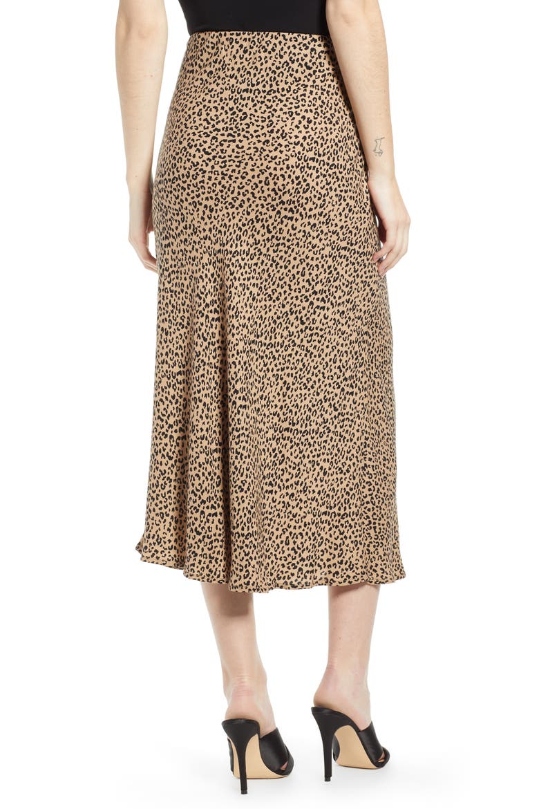 Leopard Midi Skirt, Alternate, color, LEOPARD