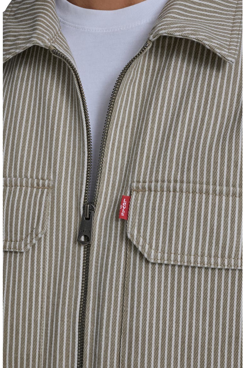 Lightweight Cotton Shacket, Alternate, color, TAUPE / OFF WHITE