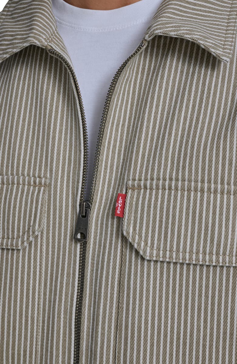 Levi's Lightweight Cotton Shacket, Alternate, color, Taupe / Off White