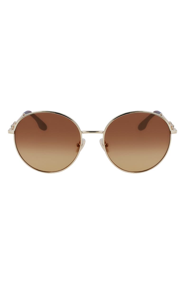 Victoria Beckham 58mm Gradient Round Sunglasses, Main, color, 