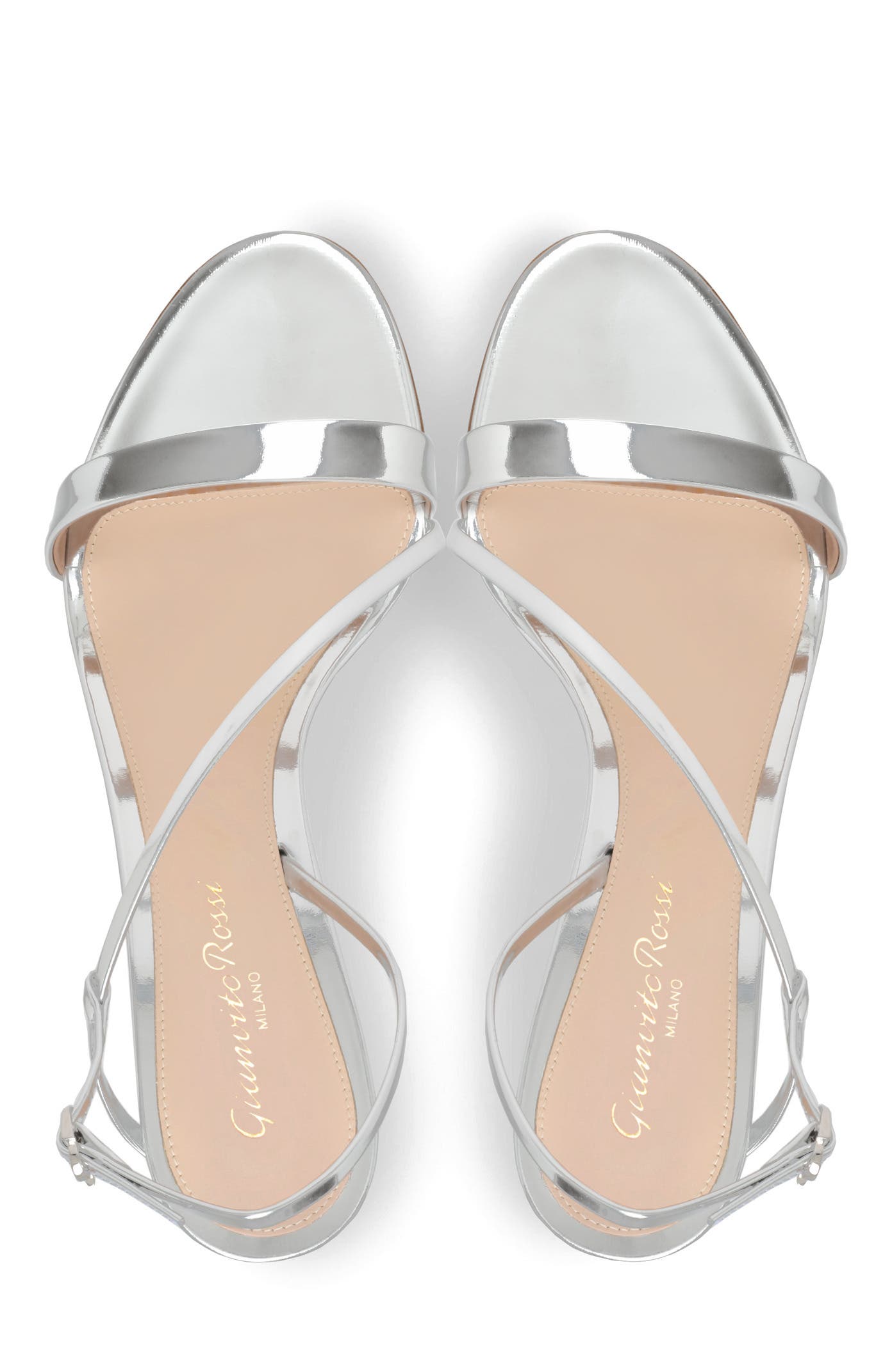 Manhattan 95 Sandal, Alternate, color, Metallic Silver Leather