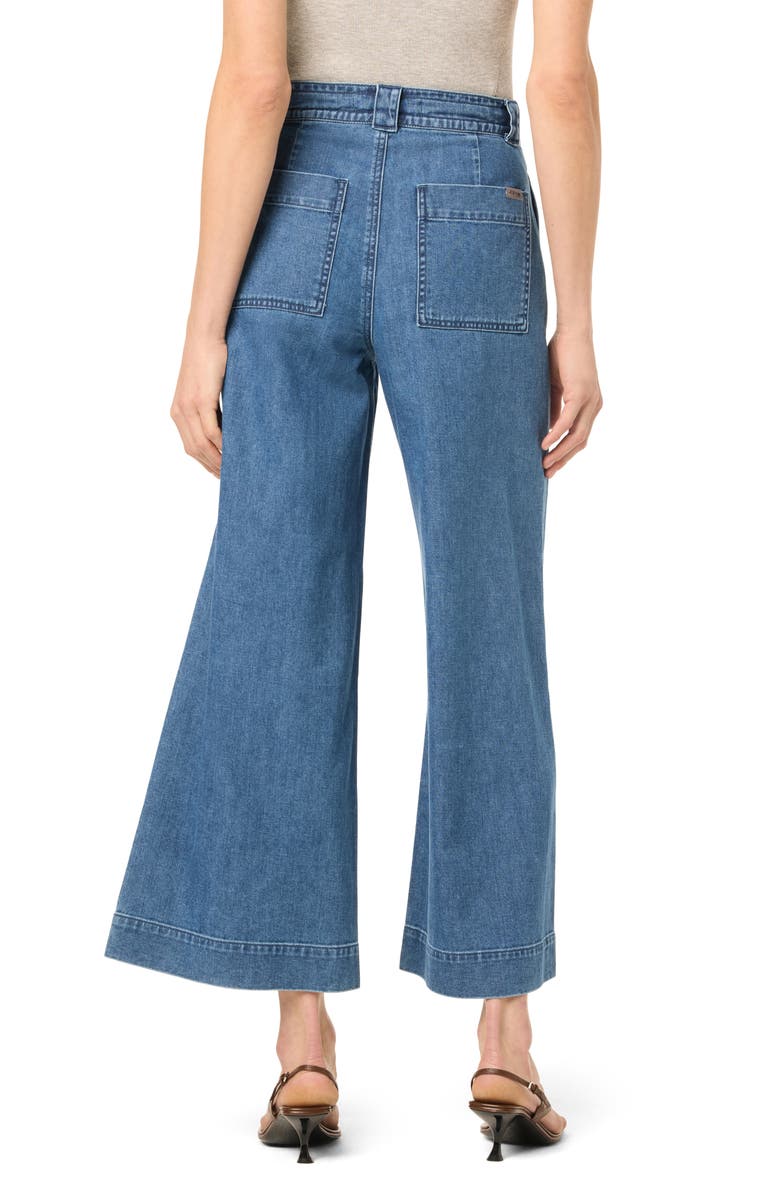 Joe's Tie Front Wide Leg Ankle Crop Trousers, Alternate, color, Mexico